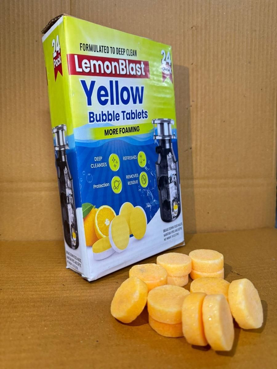 LemonBlast Yellow Bubble Tablets (Buy 1 Get 1 Free) Pack of 24