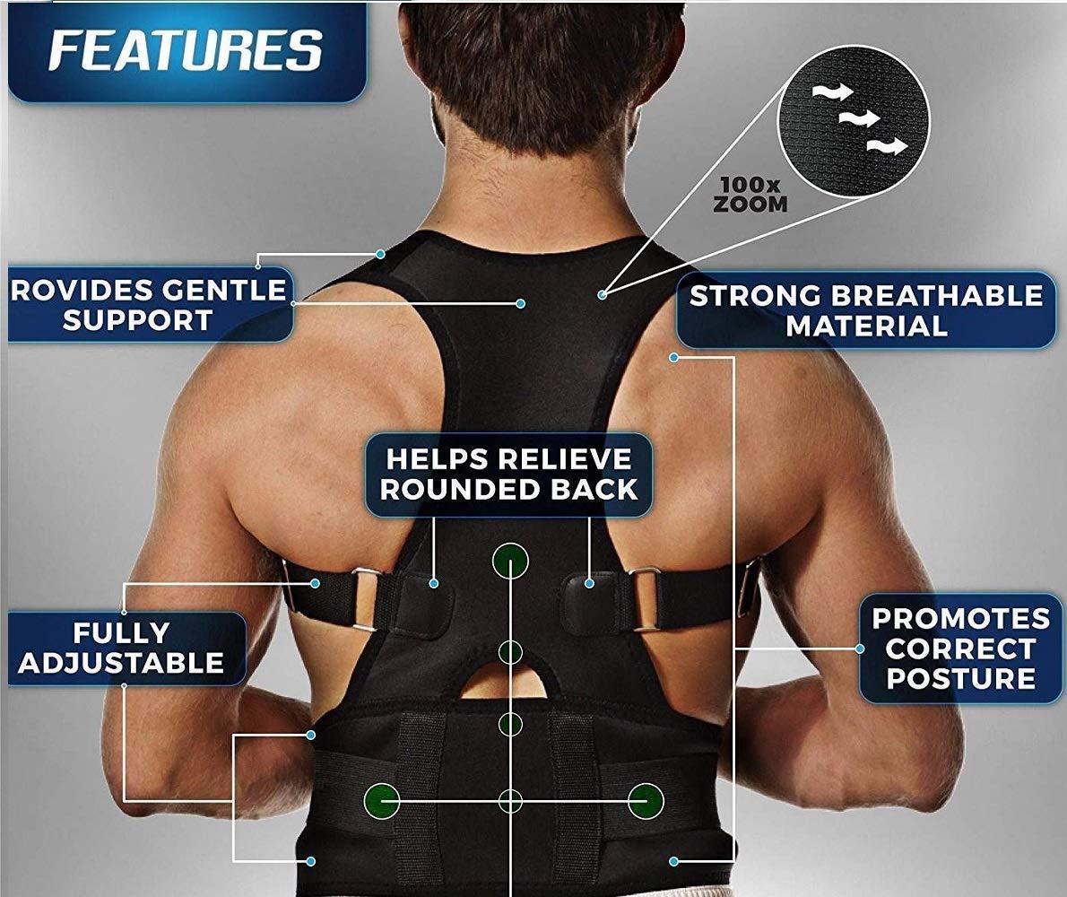 Posture Corrector Belt Unisex (Free Size - Suitable for S,M,L,XL & XXL Size)